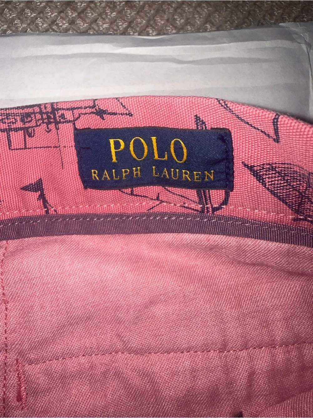 Polo Ralph Lauren Men’s 32 Pink/salmon Nautical Sailboat Print Shorts